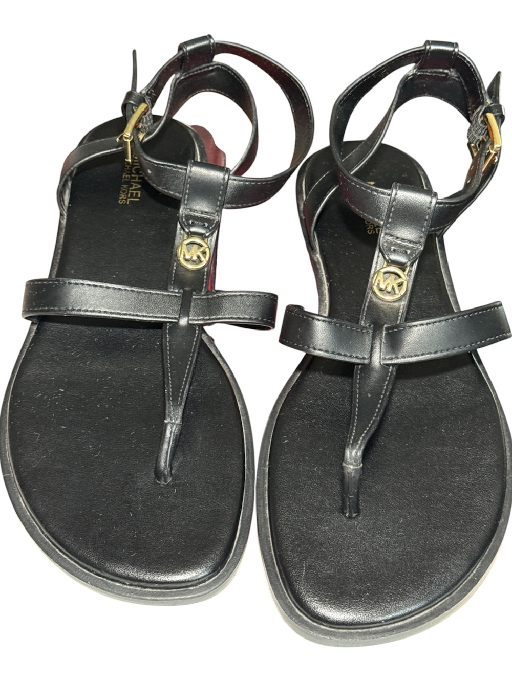 MICHAEL Michael Kors Mallory T-Strap Flat Sandals